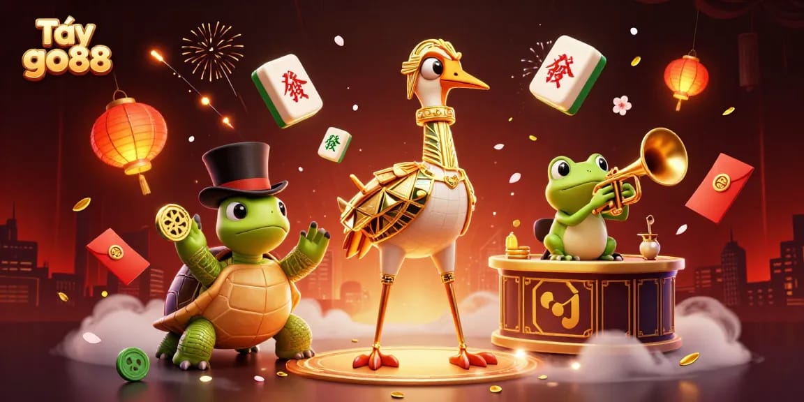 Tải go88 brings exciting gaming opportunities with vibrant characters and attractions at a lively casino scene.