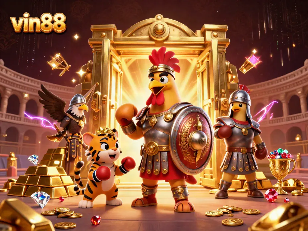 Experience thrilling wins at vin88 with exciting 3D casino characters and sparkling treasures.
